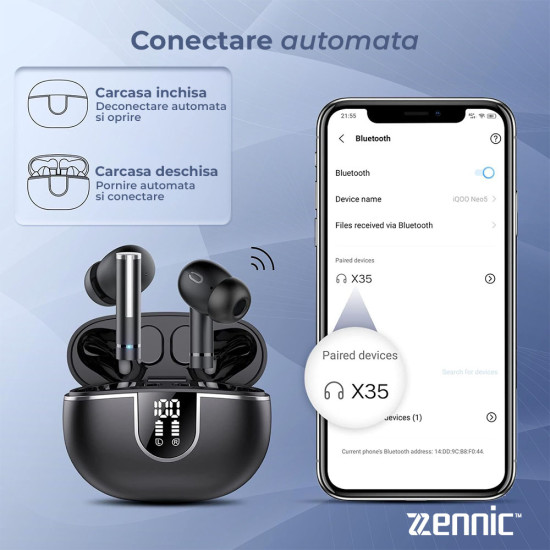 Casti Wireless fara fir Zennic® Beat Pro